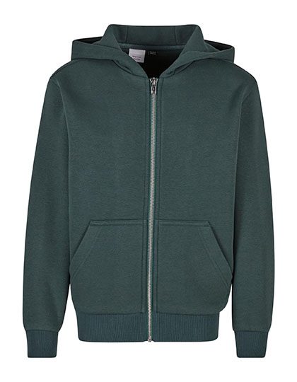 Build Your Brand Kids Fluffy Zip Hoody BY316