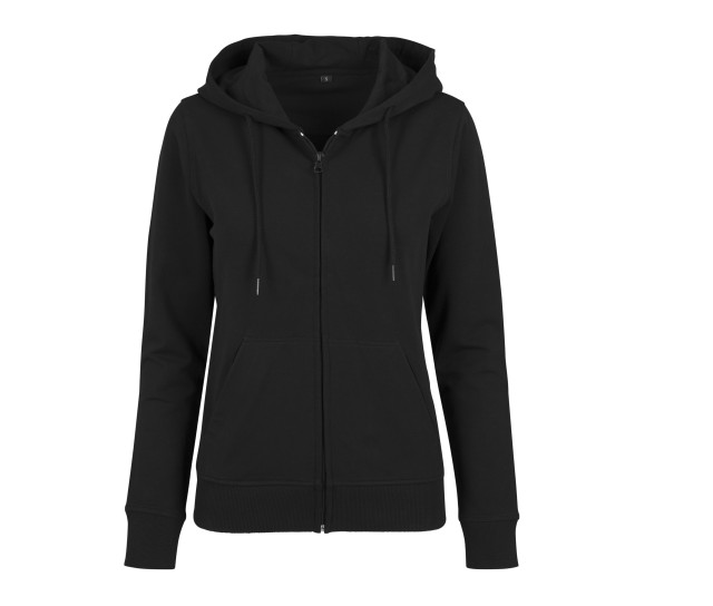 Build Your Brand Ladies Terry Zip Hoody