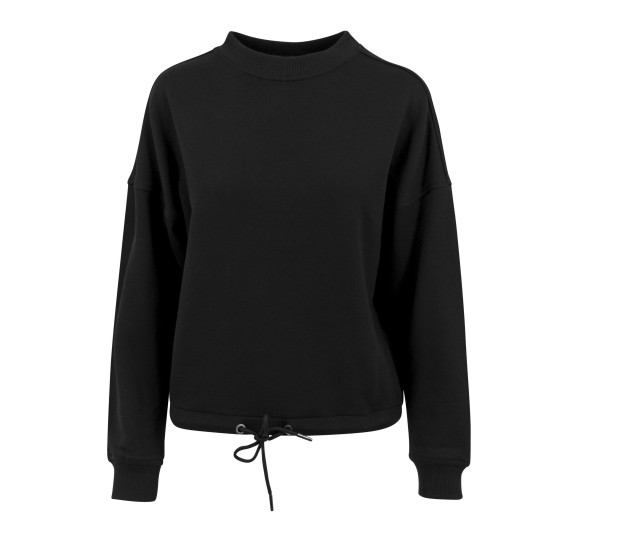 Build Your Brand Ladies Oversize Crewneck Sweatshirt