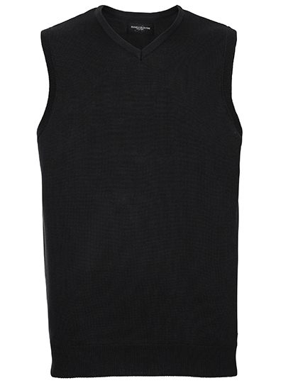 Russell Athletic Collection Men's V-Neck Sleeveless Knitted Pullover R-716m-0