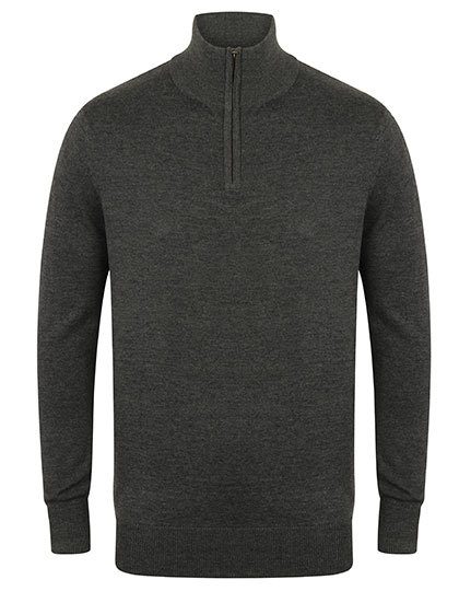 Henbury Men´s Quarter Zip Jumper H729