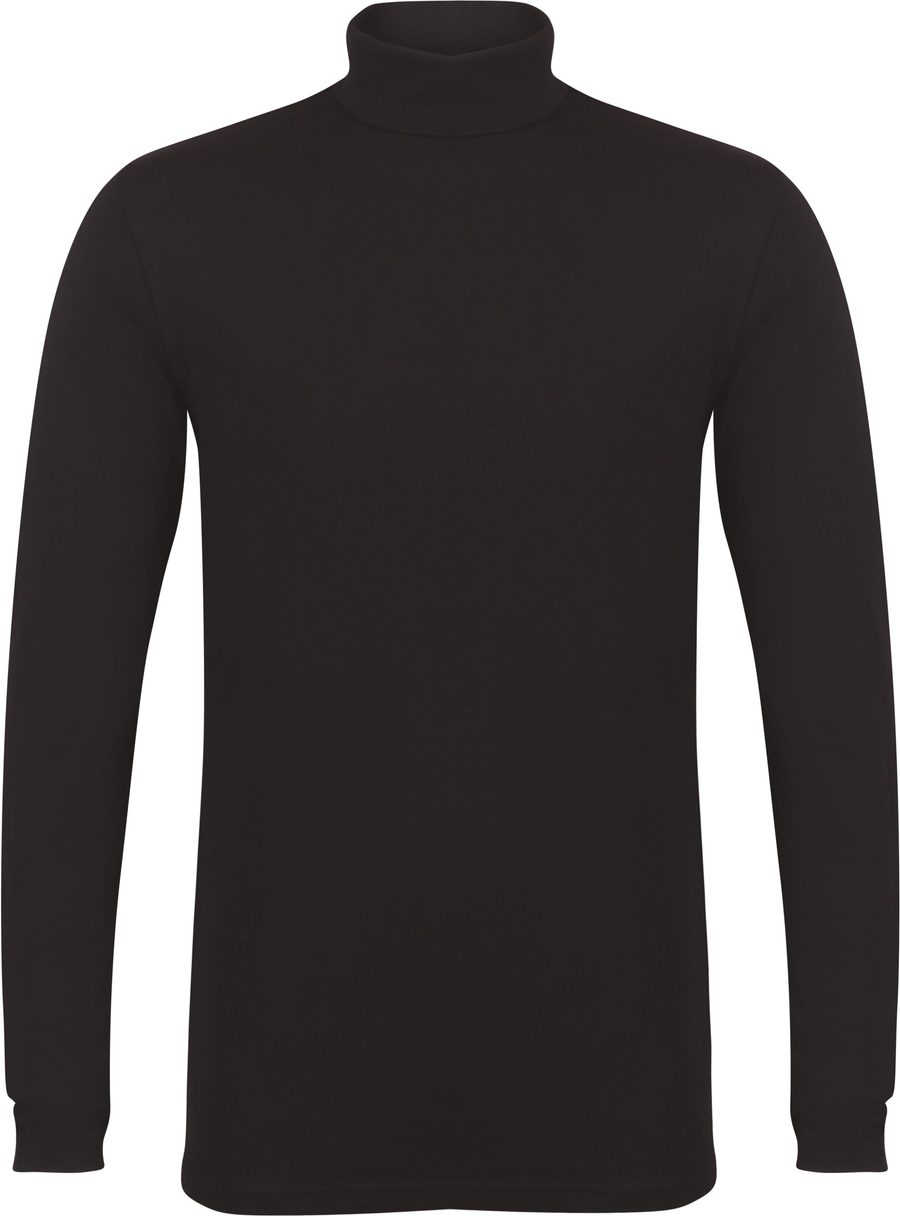 Men´s Feel Good Stretch Roll Neck Top SF125 Pullover – Black
