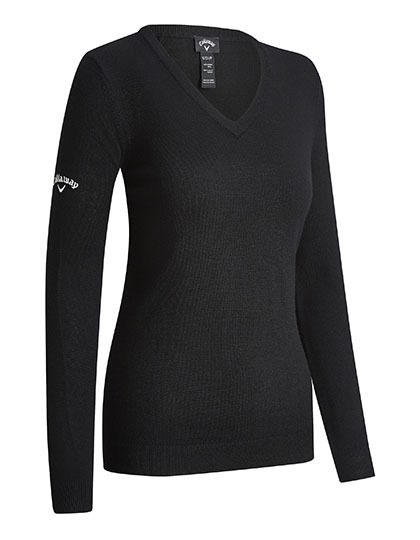 Callaway Ladies V-Neck Merino Sweater Cggf80l9