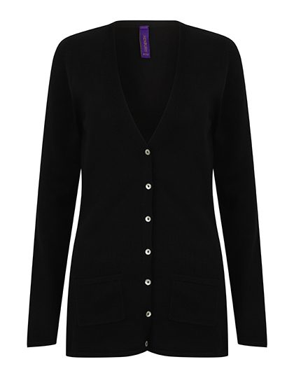 Henbury Ladies´ Lightweight V-Neck Cardigan H723 Jacke