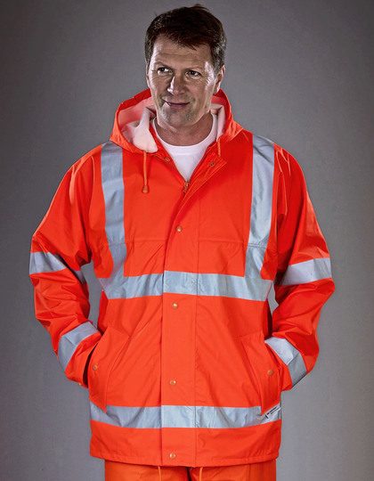 Yoko Hi-Vis Soft Flex Breathable Rain Jacket Hvs450