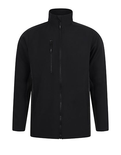 Henbury Unisex Softshell Jacket H835 – Black/Charcoal