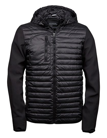 Tee Jays Men´s Hooded Crossover Jacket 9628 – Black/Black