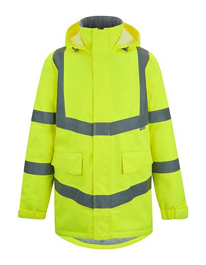 Regatta High Visibility Hi-Vis Pro Contract Dover Parka Jacket Trw600