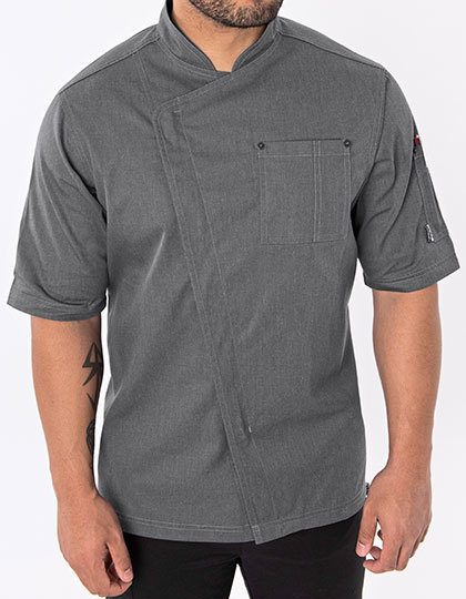Le Chef Unisex Asymmetric Jacket DF129 – Grey