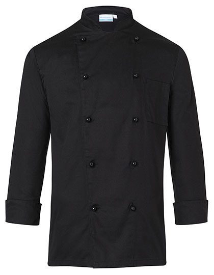Karlowsky Kochjacke Basic Bjm1 – Black (ca. Pantone 419C)