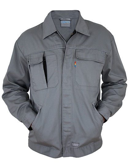 Carson Contrast Work Jacket CC710 – Grey/Black