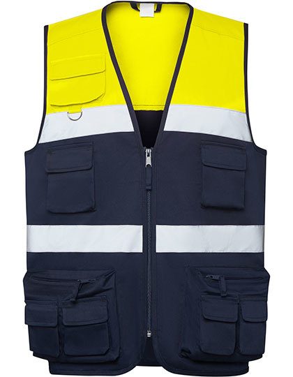 Roly Workwear High visibility Multi-Pocket Vest Beta HV9323