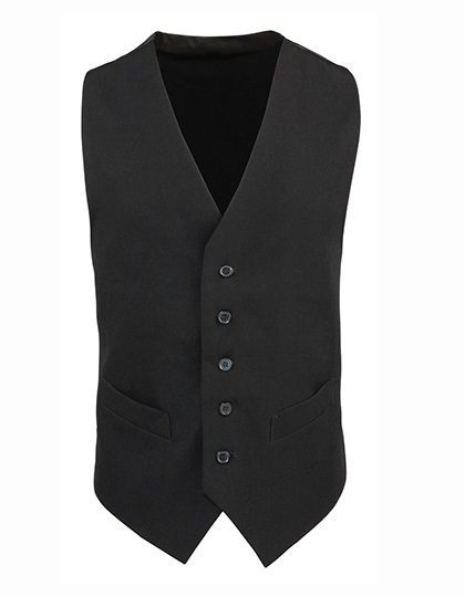 Premier Workwear Men´s Lined Polyester Waistcoat PR622 Weste – Black (ca. Pantone Black C)