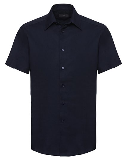 Russell Athletic Collection Men's Short Sleeve Tailored Oxford Shirt R-923m-0