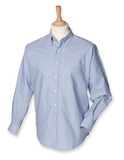 Henbury Men´s Classic Long Sleeved Oxford Shirt H510