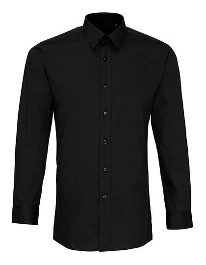 Premier Workwear Men´s Long Sleeve Fitted Poplin Shirt PR204