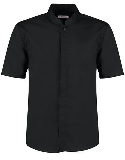 Kustom Kit Men´s Tailored Fit Mandarin Collar Shirt Short Sleeve KK122