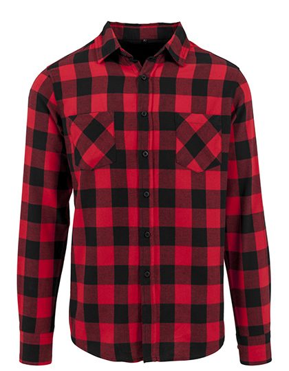 Build Your Brand Checked Flannel Shirt BY031