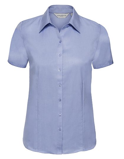 Russell Athletic Collection Ladies' Short Sleeve Tailored Herringbone Shirt R-963f-0