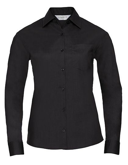 Russell Athletic Collection Ladies' Long Sleeve Classic Polycotton Poplin Shirt R-934f-0