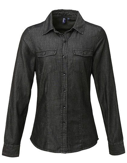 Premier Workwear Women´s Jeans Stitch Denim Shirt PR322