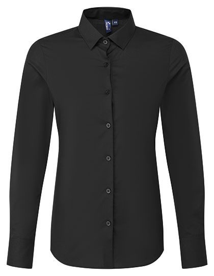 Premier Workwear Women’s Long Sleeve ‘Recyclight’ Poplin Shirt PR303