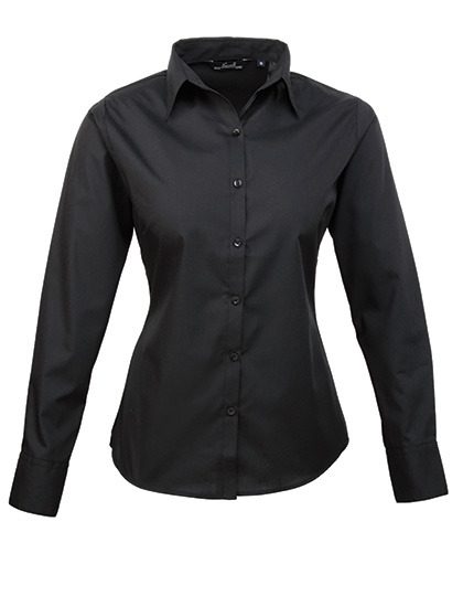 Premier Workwear Women´s Poplin Long Sleeve Blouse PR300