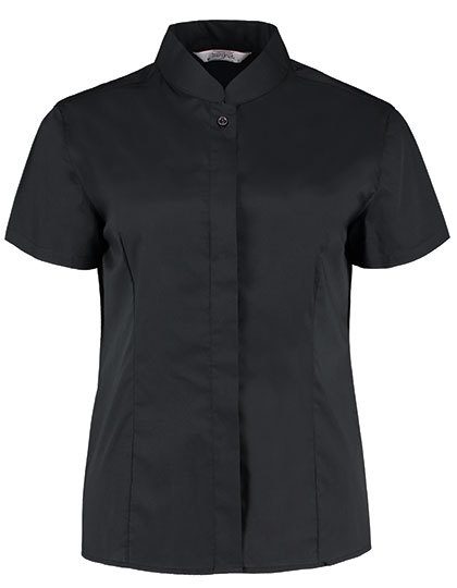 Kustom Kit Women´s Tailored Fit Shirt Mandarin Collar Short Sleeve KK736