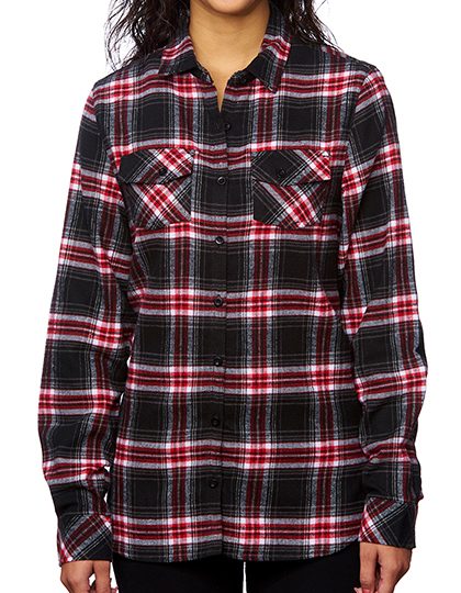 Burnside Ladies´ Woven Plaid Flannel Shirt 5210