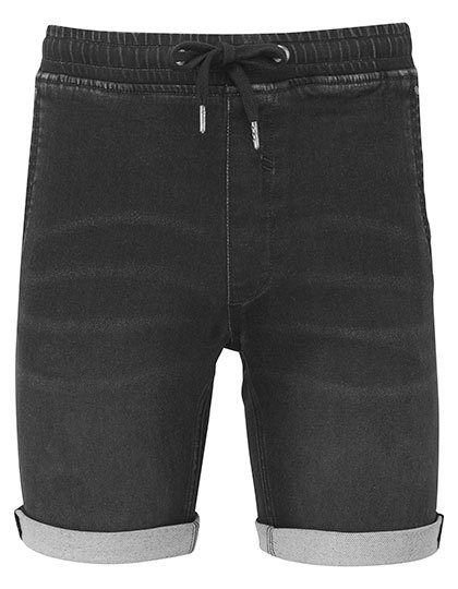 Wombat Men´s Denim Drawstring Shorts WB907 – Black