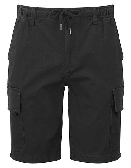 Wombat Men´s Drawstring Cargo Utility Shorts WB903 – Black