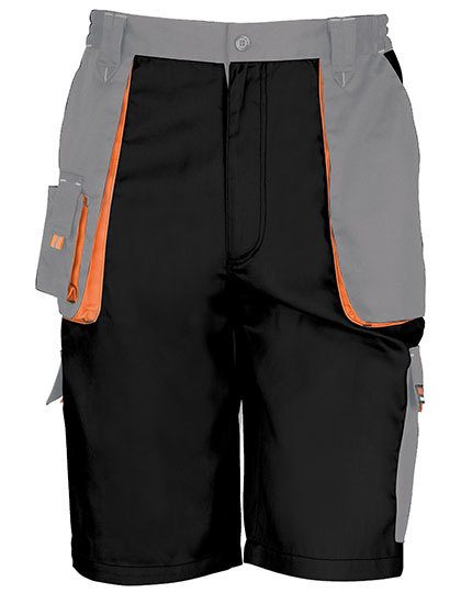 Result Workguard Lite Shorts R319X – Black/Grey/Orange