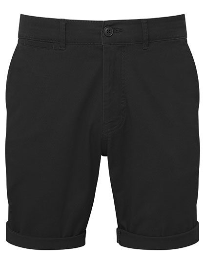 Asquith & Fox Leichte Chino-Shorts – Black