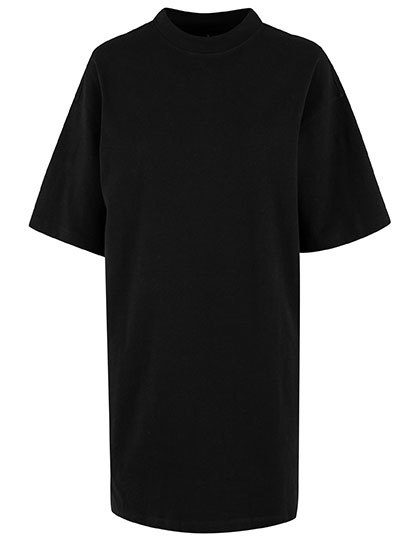 New Morning Studios Ladies Heavy Oversized Tee Dress NM046 – Black