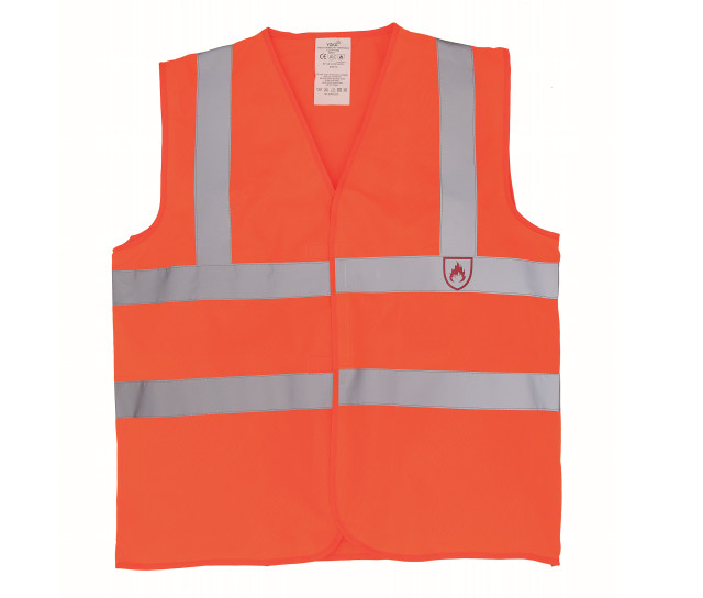 Yoko Hi-Vis Flame Retardant Sleeveless Waistcoat
