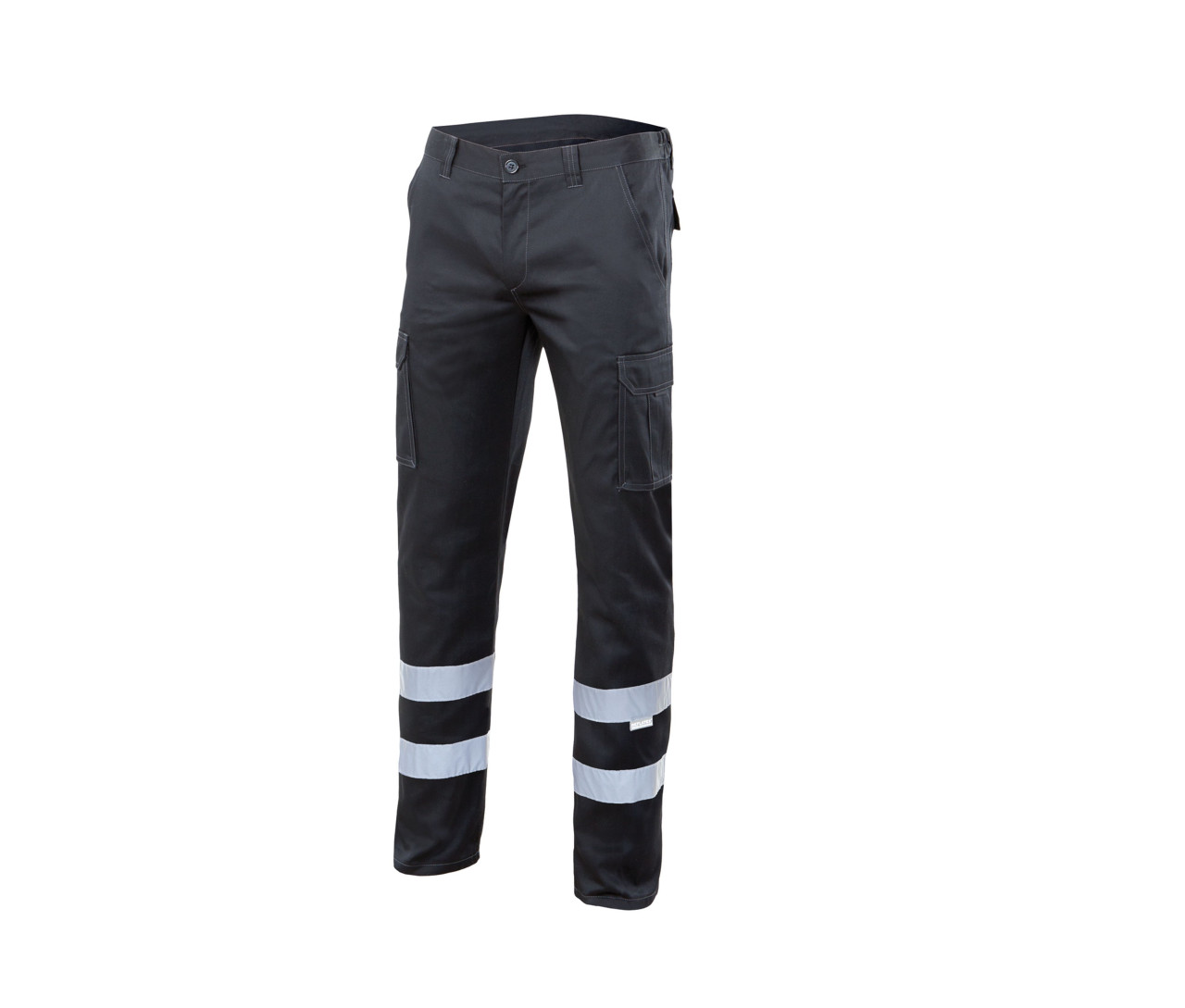 Velilla Multi-Pocket Stretch Trousers With Reflective Tape – Black