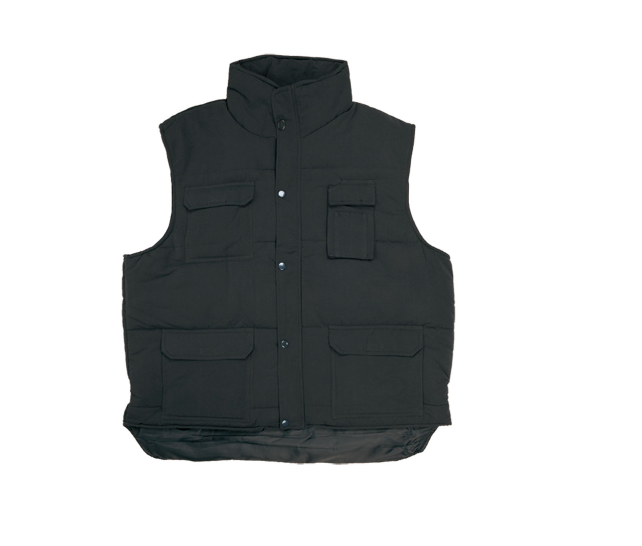 Velilla Multi-Pocket Padded Vest – Black