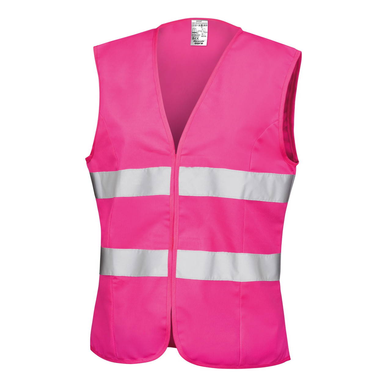 Result Womens Hi-Viz Tabard Warnweste – Fluo Pink