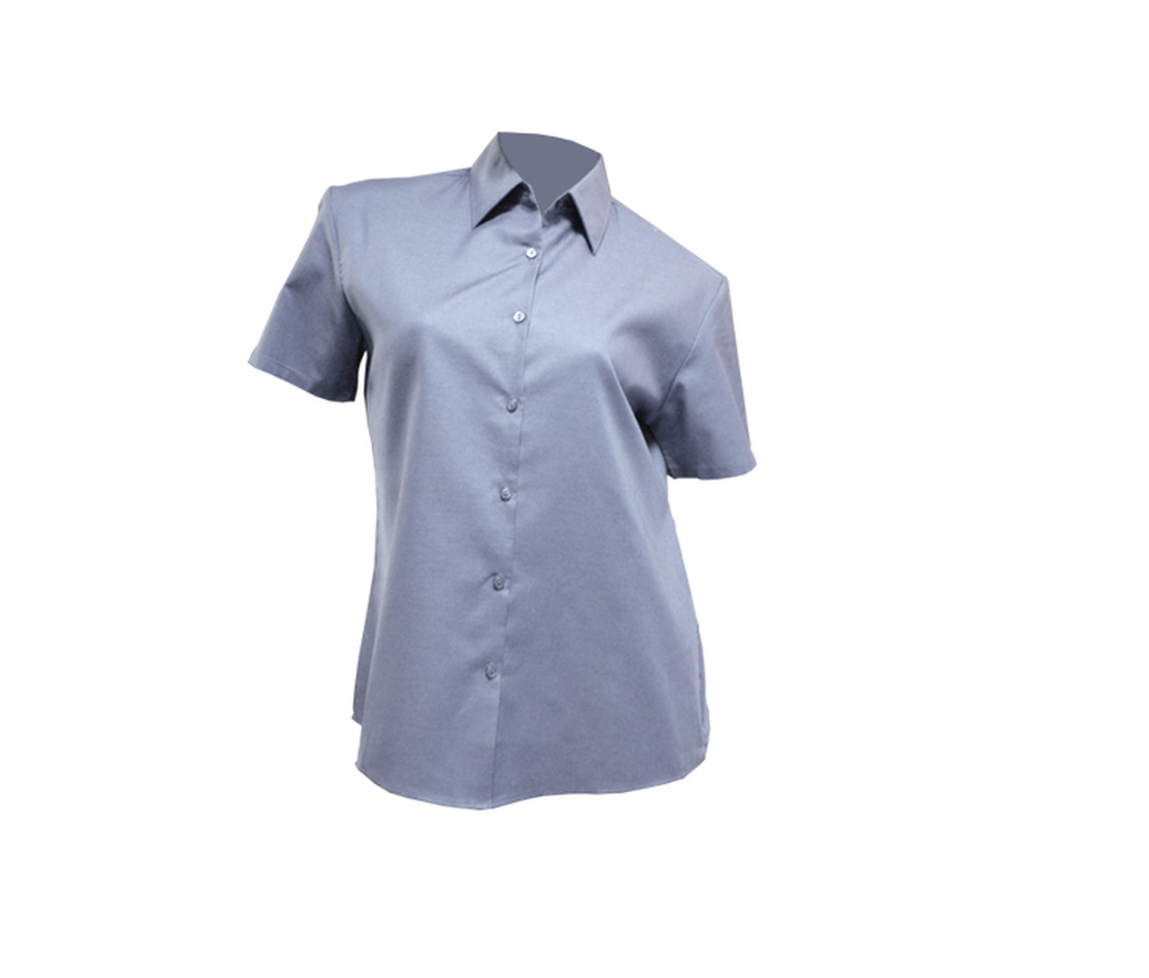 JHK Lady Casual & Business Ss Oxford Shirt – Silver