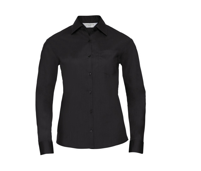 Russell Athletic Collection Ladies' Long Sleeve Classic Polycotton Poplin Shirt
