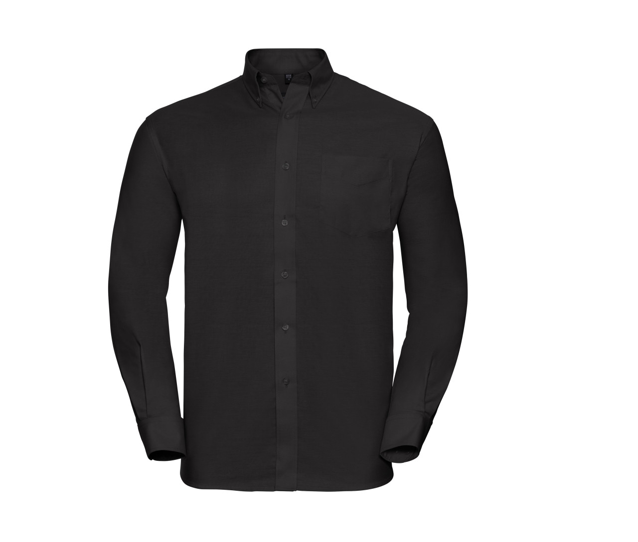 Russell Athletic Collection Men's Long Sleeve Classic Oxford Shirt – Black