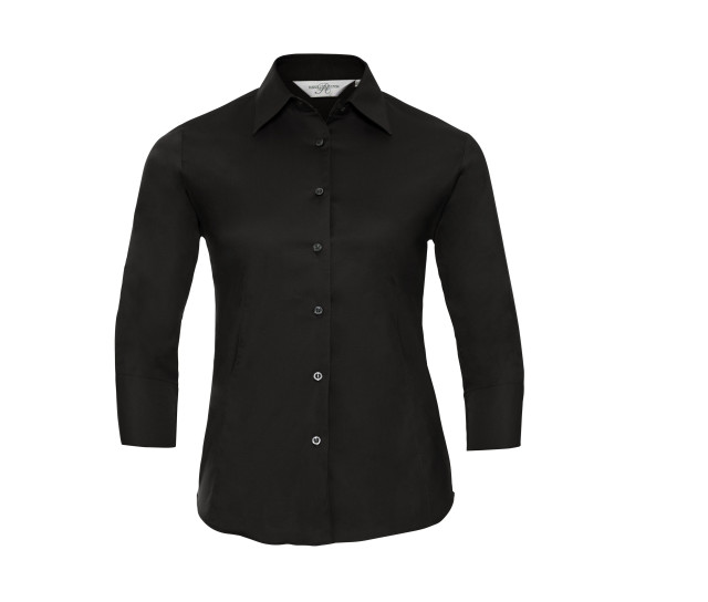 Russell Athletic Collection Ladies' 3/4 Sleeve Fitted Stretch Shirt