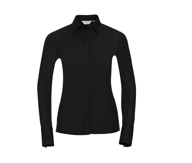 Russell Athletic Collection Ladies' Long Sleeve Fitted Ultimate Stretch Shirt