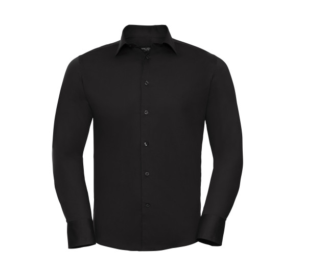 Russell Athletic Collection Men's Long Sleeve Fitted Stretch Shirt