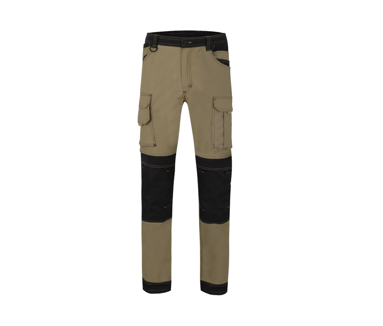 Velilla Stretch Canvas Trousers With Holster Pockets – Beige Arena/Black