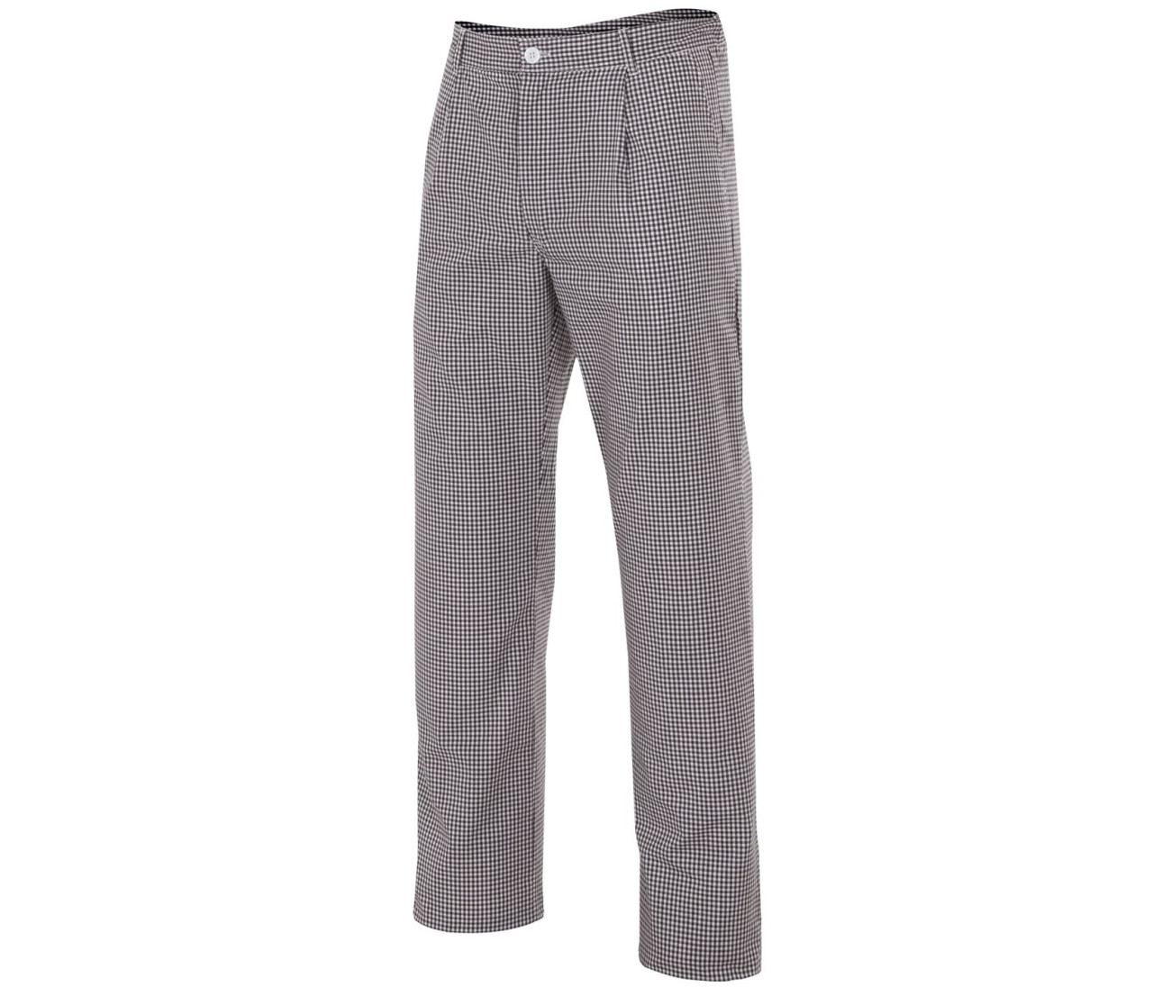 Velilla Checked Kitchen Trousers – Black