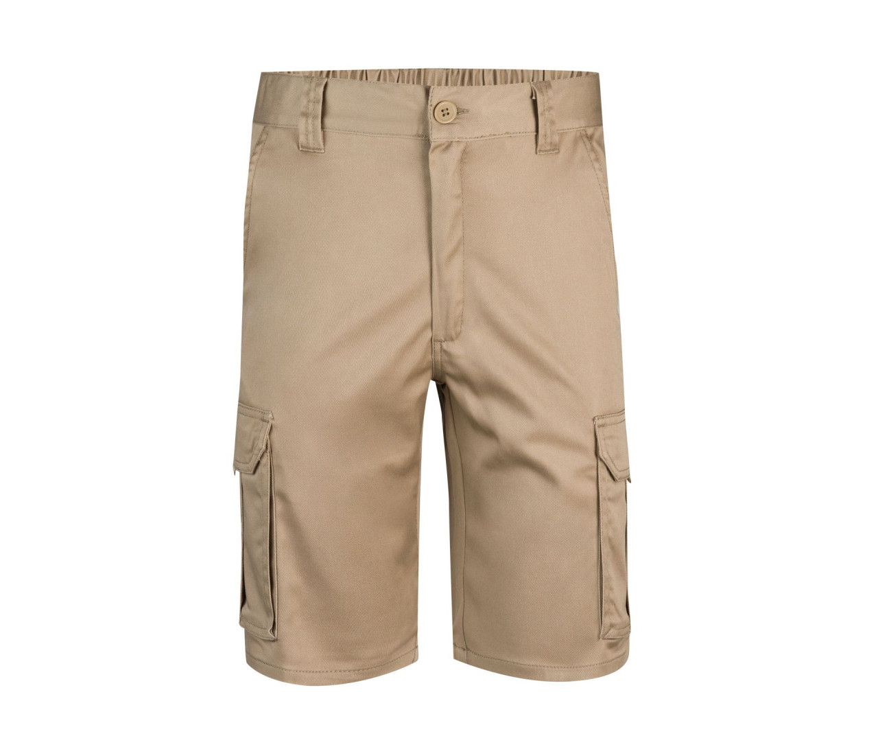 Velilla Multi-Pocket Stretch Bermuda Shorts – Beige