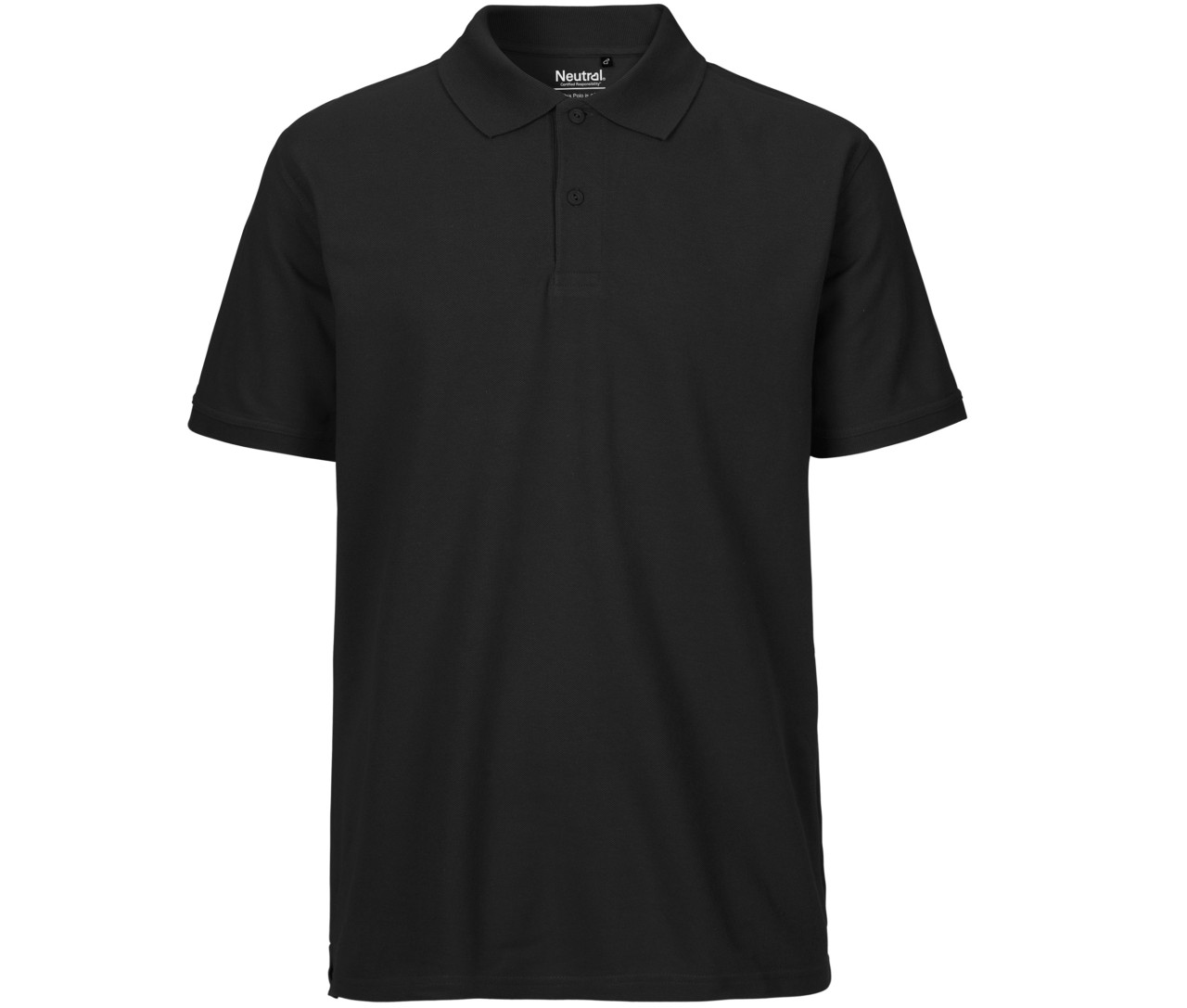 Neutral Mens Classic Polo – Black