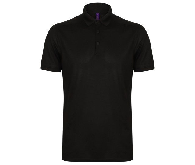Henbury Men’s Stretch Polyester Polo Shirt