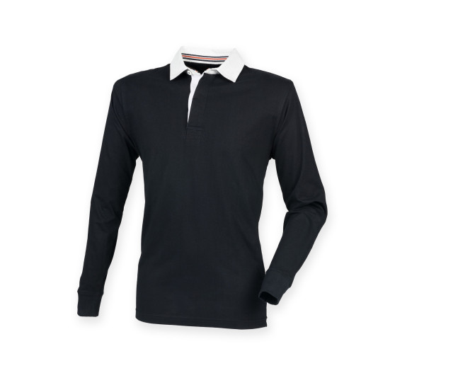 Front Row Mens Premium Superfit Rugby Poloshirt
